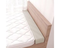 Bed Gap Filler - Matras Overbrugging Kussen - Betere Slaap - Op Maat Gemaakt - 180x8x10cm - Beige