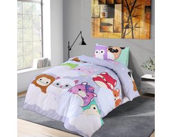 Bed Glow & Apparel – Beddengoedset | Dekbedovertrek 140x200 + Hoeslaken 90x200+25 + Kussensloop 60x70 | 100% Katoen