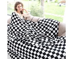 bed, knuffeldeken, zachte fleecedeken, deken, sprei, bank of bank, fauteuildeken, omkeerbare deken en bedsprei, 150 x 200 cm, 4