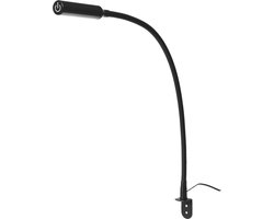 Bed Leeslamp met Dimfunctie - 200lm - 1 Bedlamp - Mat Zwart