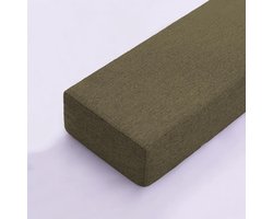 Bed Spleetvuller - Matras Verlenger - Betere Nachtrust - Wasbare Hoes - 200 x 10 x 8 cm - Lichtbruin