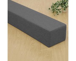 Bed Spleetvuller - Matrasverlenger Hoofdeinde - Bedden Combineren - Aangepaste Maat - 150x10x8 cm - Donkergrijs