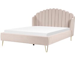 Bed Stof AMBILLOU 180 x 200 cm Lichtbeige