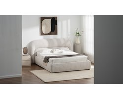 Bed Sunny- 180x200- Met Opbergruimte- Zonder Matras- Japandi Style boxsprings - Zetelsenbedden