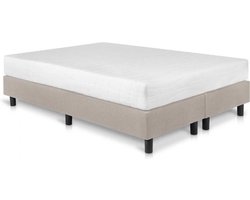 Bed4less Boxspring 140 x 200 cm - Met Matras - Tweepersoons - Beige