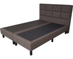 Bed4less Boxspring 180 x 200 cm - Losse Boxspring - Tweepersoons - Bruin 03