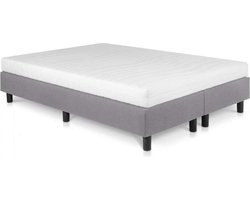 Bed4less Boxspring 180 x 200 cm - Met Matras - Tweepersoons - Grijs