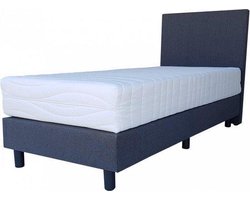 Bed4less Boxspring 90 x 200 cm - Met Matras - Eenpersoons - Antraciet