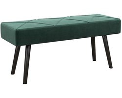 Bedbank - Zitbank - Bank - Bankje - Groen - 100 x 36 x 45 cm