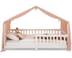 Beddekking voor het LIAN-huisbed met pompons - Roze