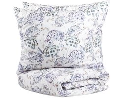 Beddengoed | LORET | microvezel beige met bloemen | 160x200 + 2*70x80cm | 702150