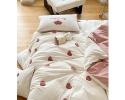 Beddengoed met hartjes - schattig ontwerp - set van 1 - 200x200 cm