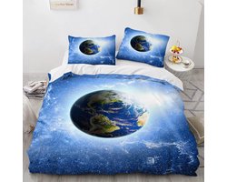 Beddengoed Set - Dekbedovertrek Kussenslopen - Slaapkamer Decoratie - 3-delig Set - 220x240cm - Sterrenhemel