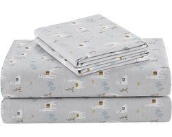 Beddengoed set - Lakens met slopen - Comfortabele nachtrust - 100% ademend katoen - Kingsize bed - Bedrukt
