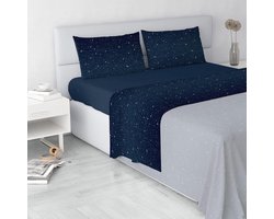 Beddengoed Set - Linnen Set Dekbed - Slaapkamer Decoreren - Gemaakt in Italië - Tweepersoonsbed - Sterren