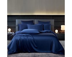 Beddengoed Set - Luxe Dekbedovertrek - Slaapcomfort Verhogend - Zijdezacht Ademend - 200x200 cm - Blauw