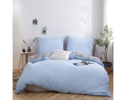 Beddengoed Set van Zacht Microvezel Dekbedovertrek en Kussenslopen met Ritssluiting in Rustgevende Kleuren