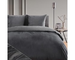 Beddengoed Set - Zachte Dekens - Slaapkamer Decoratie - Cashmere Touch - 155x220 cm - Antraciet