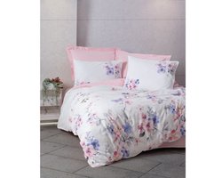 Beddengoedset - 1 dekbedovertrek 220 x 240 cm + 2 kussenslopen 60 x 60 cm - 100% versterkt katoen - Roze