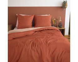 Beddengoedset Katoengaas 220 x 240 cm - Dekbedovertrek + 2 Kussenslopen