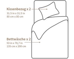 Beddengoedset met Rits - Innovatief en Comfortabel - Set van 2