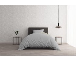 Beddengoedset van Italiaans Katoen in Natuurlijke Dubbelzijdige Kleuren, Donkerblauw/Lichtblauw, Klein Dubbel Formaat