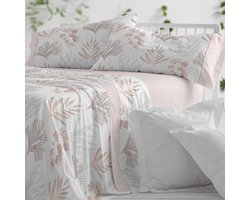 Beddengoedset voor 105 cm breed bed, polyester/katoen, zandkleurig, 105 x 190/200 cm