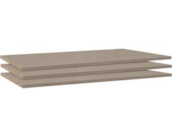 Beddenreus Basic Set legplanken Nelas - 87 x 1,6 x 45 cm - bruin