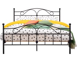 Beddenreus Quincy Metalen Bedframe - 180x200 cm - Zwart