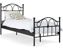 Beddenreus Quincy Metalen Bedframe - 90x200 cm - Zwart