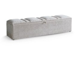Beddenscout24 Riviera Voetenbank 160 cm Beige 160 cm