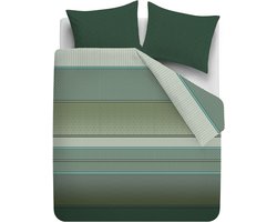 Beddinghouse Anubis dekbedovertrek - Tweepersoons - 200 x 200/220 cm - Groen