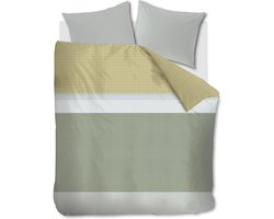Beddinghouse Bernou dekbedovertrek - Eenpersoons - 140x200/220 - Groen