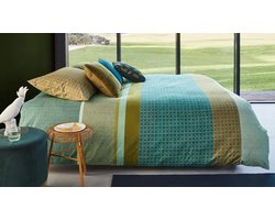 Beddinghouse Birger dekbedovertrek - Tweepersoons - 200x200/220 cm - Groen
