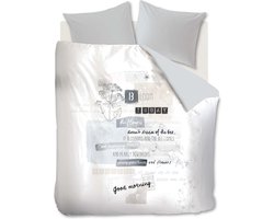 Beddinghouse Blooming Day Dekbedovertrek - Tweepersoons - 200x200/220 cm - Grijs