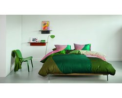 Beddinghouse Dutch Design Abbey Road dekbedovertrek - Tweepersoons - 200 x 200/220 cm - Groen