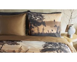 Beddinghouse Evening dekbedovertrek - Tweepersoons - 200x200/220 cm - Bruin
