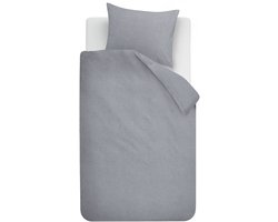Beddinghouse frost dekbedovertrek - Eenpersoons - 140 x 200/220 cm - Blauwgrijs