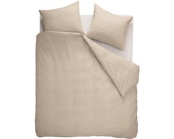 Beddinghouse Frost dekbedovertrek - Effen - Tweepersoons - 200x200/220 - Licht Zand