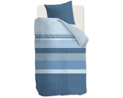 Beddinghouse Hidde dekbedovertrek - Eenpersoons - 140x200/220 - Blauw