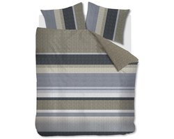 Beddinghouse Jorren dekbedovertrek - Eenpersoons - 140x200/220 - Blauw Grijs
