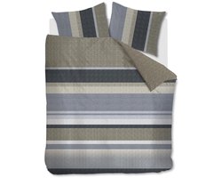 Beddinghouse Jorren dekbedovertrek - Lits-Jumeaux - 240x200/220 - Blauw Grijs