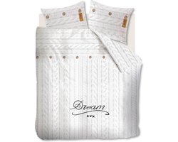 Beddinghouse Knitted Dream - Dekbedovertrek - Tweepersoons - 200x200/220 cm - Wit