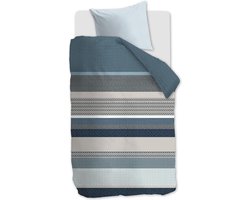 Beddinghouse Lennart dekbedovertrek - Eenpersoons - 140x200/220 - Blauw