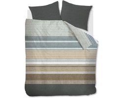 Beddinghouse Lex dekbedovertrek - Tweepersoons - 200x200/220 cm - Grijsgroen