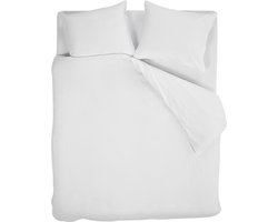 Beddinghouse Pure dekbedovertrek - Effen - Tweepersoons - 200x200/220 cm - Wit