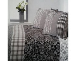 Beddinghouse Teruel - Dekbedovertrek - Tweepersoons - 200x200/220 - Antraciet