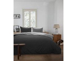 Beddinghouse Uni Dekbedovertrek - Eenpersoons - 140x200/220 cm - Black