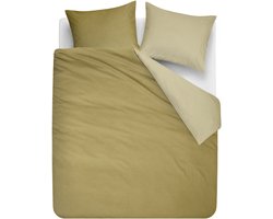 Beddinghouse Warm dekbedovertrek - Tweepersoons - 200 x 200/220 cm - Geel