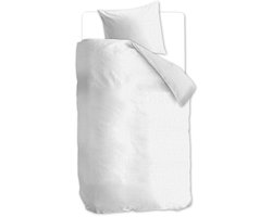 Beddinghouse Wave dekbedovertrek - Effen - Eenpersoons - 140x200/220 - Wit